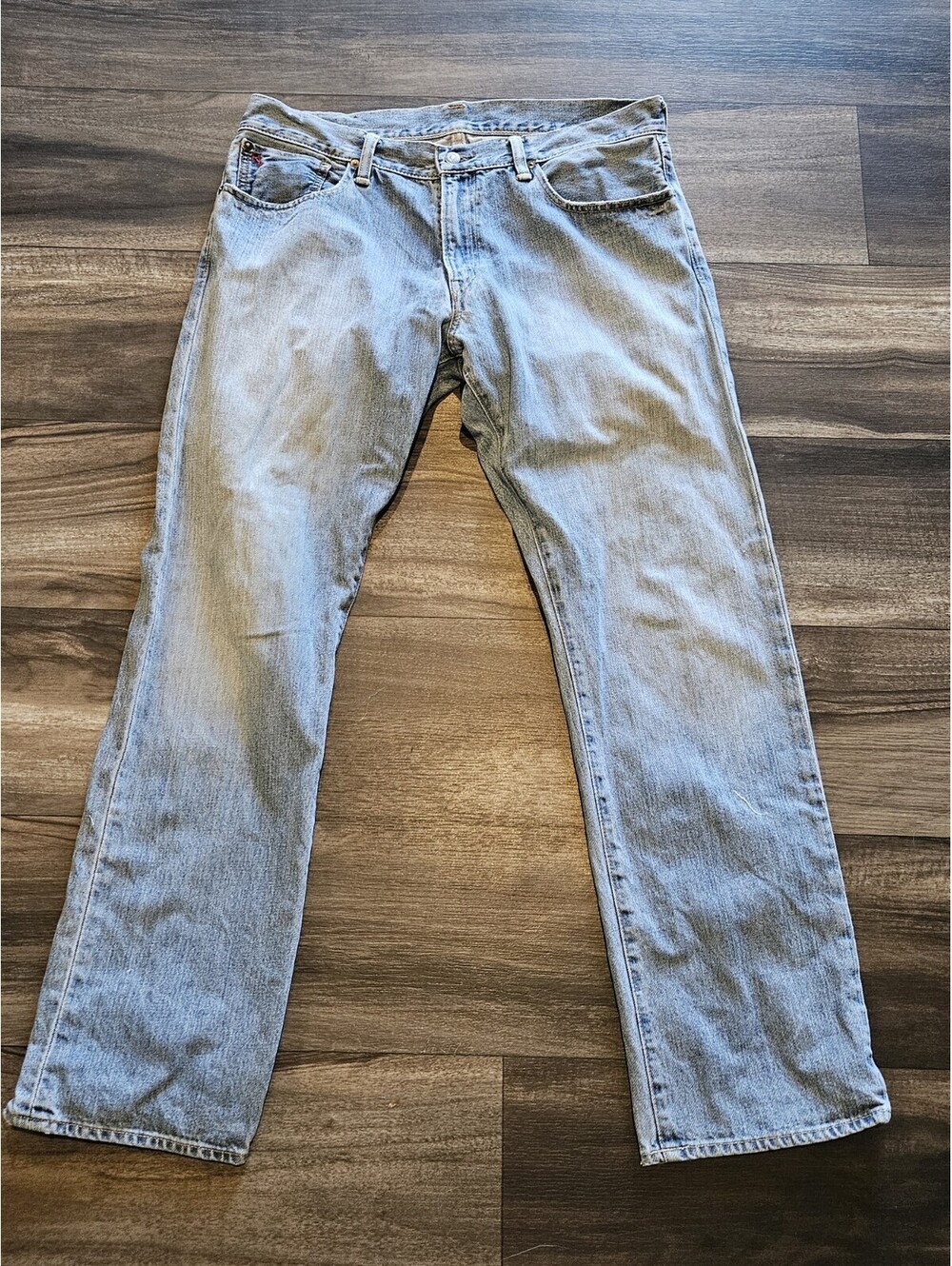 Vintage Y2K Polo Ralph Lauren Selvedge Denim Jeans 35x32 Faded Mens